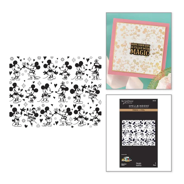 Press + foil plate Classic Mouse Happiest Place BP-353
