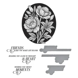 Betterpress s�t inkl. stencil Sweet Moments -  Spellbinders