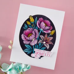 Betterpress s�t inkl. stencil Sweet Moments -  Spellbinders