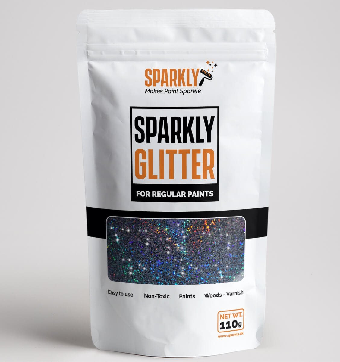 brænde tykkelse bevægelse Sparkly Glitter Sort 110 g. - Sparkly Glitter - Lunahobby