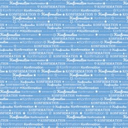 Designpapir Blue Konfirmation - 30,5 x 30,5 cm - Luna Hobby