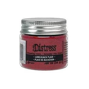 Distress embossing Glaze Lumberjack plaid 14 gr