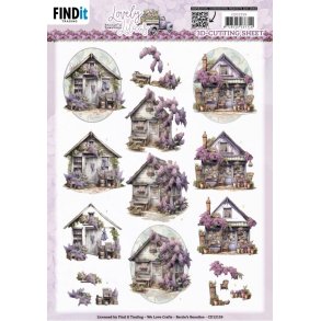 3D ark Lovely Lilacs - Lovely Houses CD12159 M47/B32