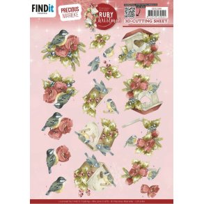 3D ark Marieke 12180 Ruby Christmas - Ruby Birds M21