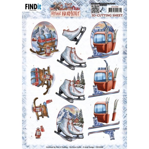 3D ark Amy Design - Hygge Harmony - Winter sports M47/B41