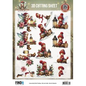 3D ark Berries Beauties - Fairy Christmas - Lantern M34