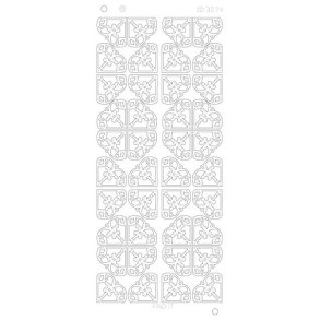 Stickers 3074 Hj�rner s�lv S5