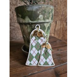 Designpapir Gr�n Harlekin 30,5 x 30,5 cm - Luna Hobby