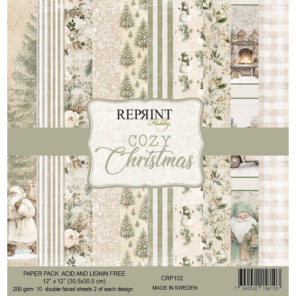 Papir blok Cozy Christmas Collection  - 12x12