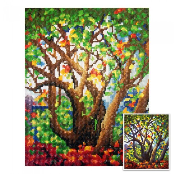 Diamond Painting art kit Summer Tree 28x36cm