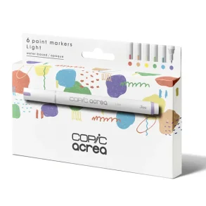 Copic acrea set, Light Colors pakke med 6stk