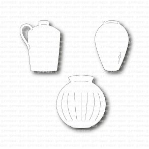 Die Set med vaser gummiapan D29
