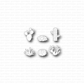 Die mini kaktus set - gummiapan S