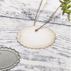 Die Scallop Tag Gummiapan 