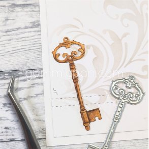 Die Dekorativ Nyckel Gummiapan 