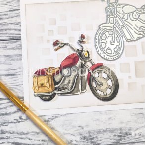 Die Motorcykel fr�n sidan Gummiapan 