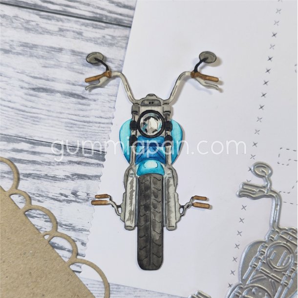 Die Motorcykel Gummiapan 