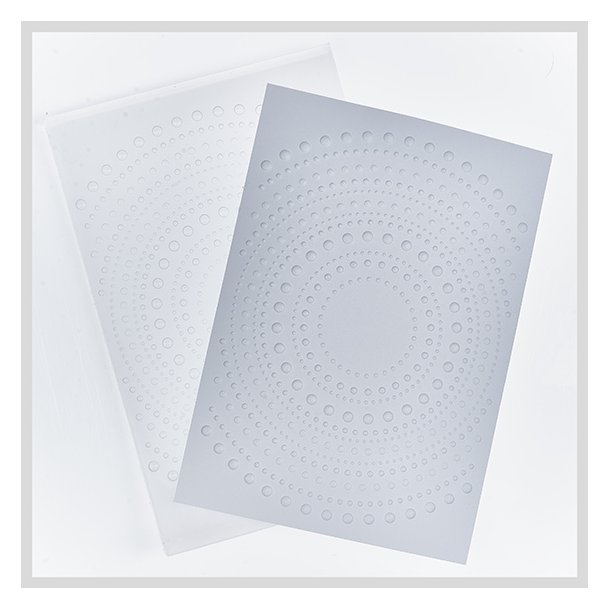 Embossingfolder A5 Dots cirkler Design5
