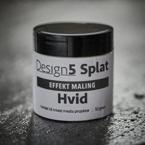 Effekt maling Hvid 50gram Design5