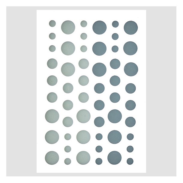 Enamel Dots MAT Stvet grn lys + mrk Design5