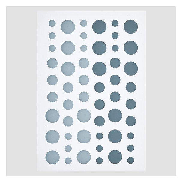 Enamel Dots MAT Stvet bl lys + mrk Design5