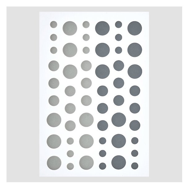 Enamel Dots MAT Gr lys + mrk Design5