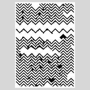 Stencil ZigZagging Design5 D22