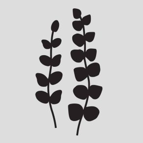 Akrylstempel Bladgrene – 2 stk. Design5 ST21