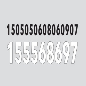 Design5 akrylstempel Effekt tal stempel ST20