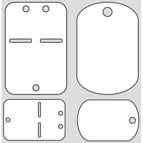 Design5 Die Hundetegn 4 stk