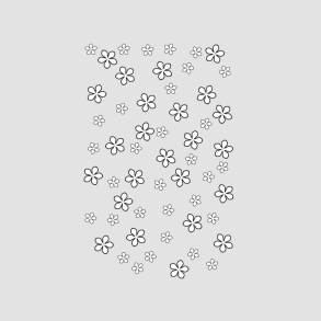 Akrylstempel Effekt med blomster Design5