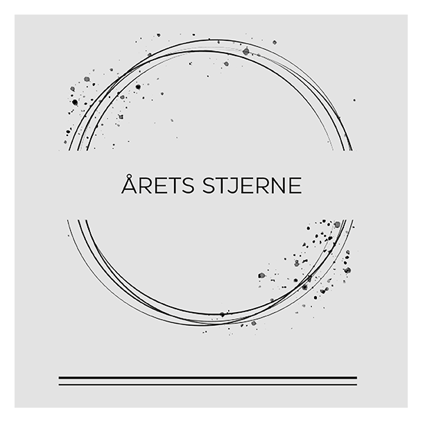 Akrylstempel rets stjerne cirkler Design5