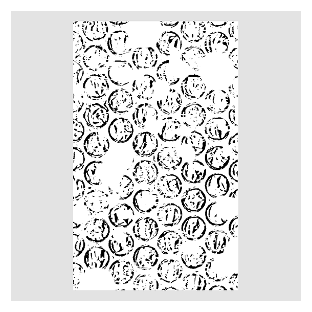 Akrylstempel Bobleplast effekt Design 5