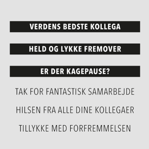 Akrylstempel Verdens bedste kollega Design5