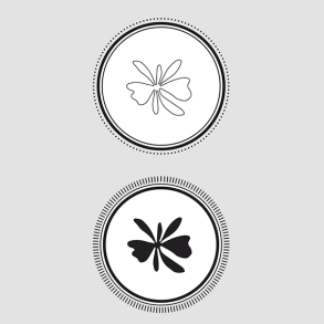 Akrylstempel 2 effekt basiscirkler Design5