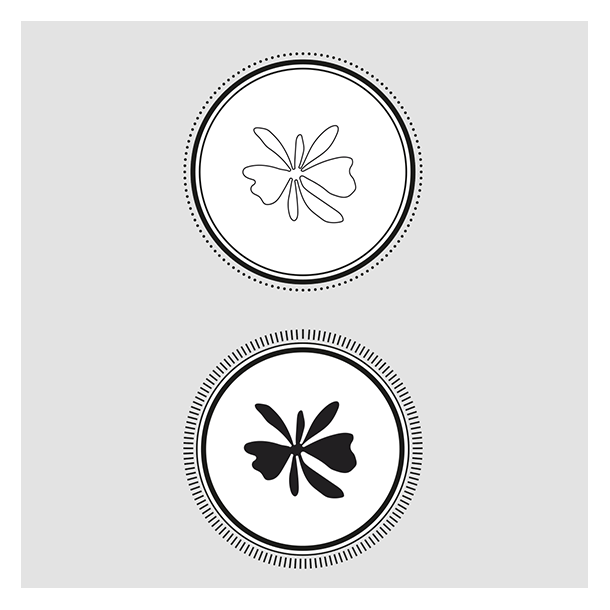 Akrylstempel 2 effekt basiscirkler Design5
