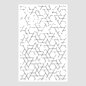 Akrylstempel Hexagon effektstempel Design5