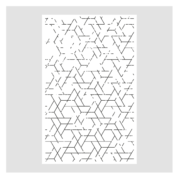 Akrylstempel Hexagon effektstempel Design5