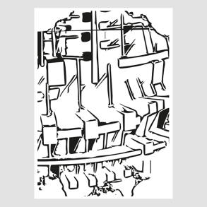 Akrylstempel Mekanik effektstempel Design5