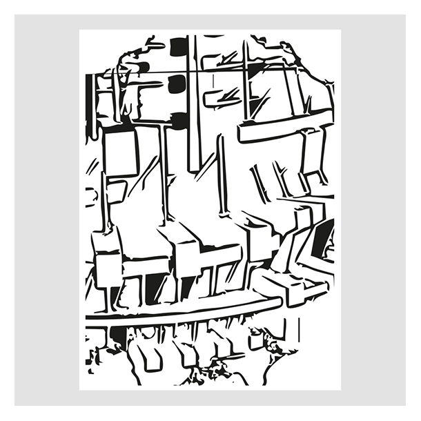 Akrylstempel Mekanik effektstempel Design5