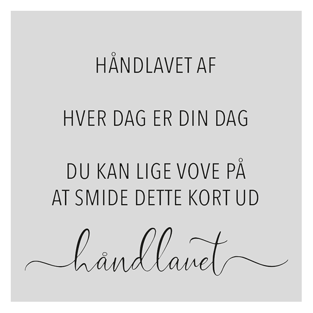 Akrylstempel Hndlavet af Design5