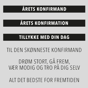 Akrylstempel �rets konfirmand Design5 