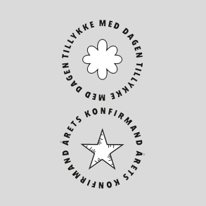 Akrylstempel Tillykke med dagen Design5 