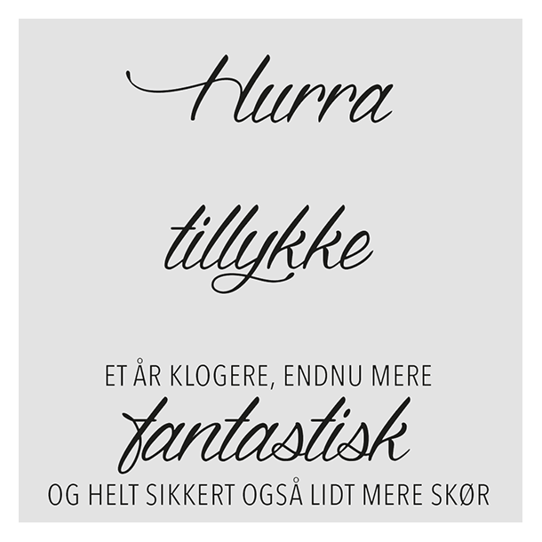 Akrylstempel Et �r klogere Design5