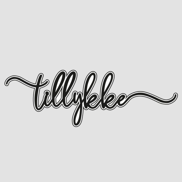 Die Tillykke med skygge Design5