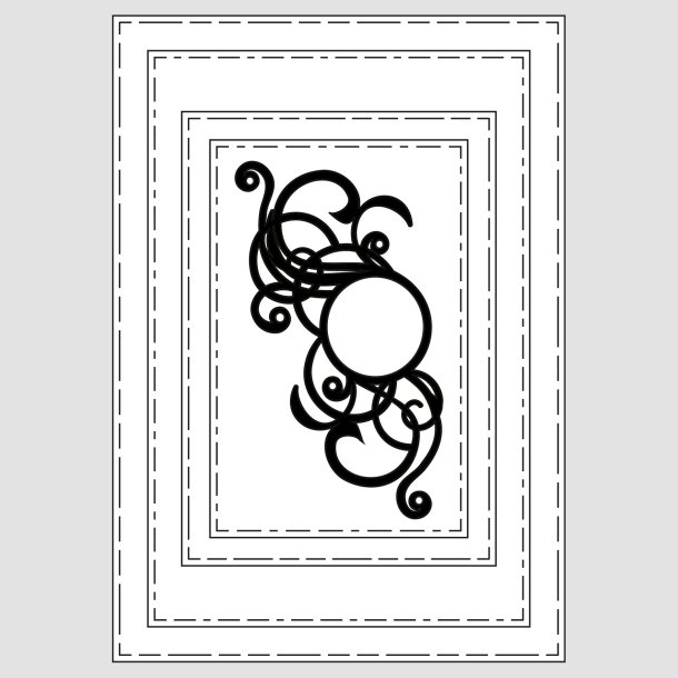 Die A7 + A6 rammer og Swirl Design5