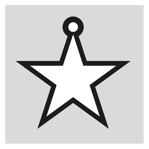 Die Stjerne tag m.skygge Design5