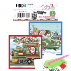 Dotty Designs Mini Diamond Cards Set - Santa's Journey xxx