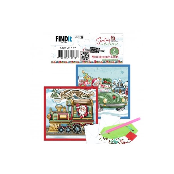 Dotty Designs Mini Diamond Cards Set - Santa's Journey xxx