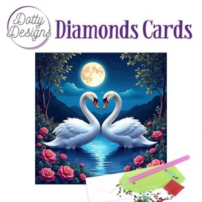 Diamond Cards - Swans